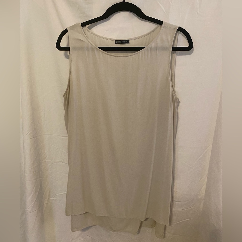 Eileen fisher silk sleeveless top